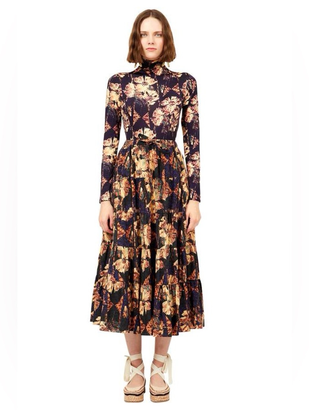 ULLA JOHNSON AURELIA TURTLENECK TOP LUPINE AS IS